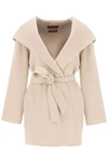MAX MARA VIDIM CASHMERE AND WOOL COAT WITH BUILT IN HOOD