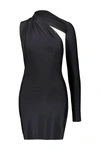Alyx Black Single Sleeve Minidress In Black