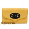 GUCCI GUCCI MORS YELLOW LEATHER SHOULDER BAG (PRE-OWNED)
