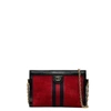 GUCCI GUCCI OPHIDIA RED LEATHER SHOULDER BAG (PRE-OWNED)