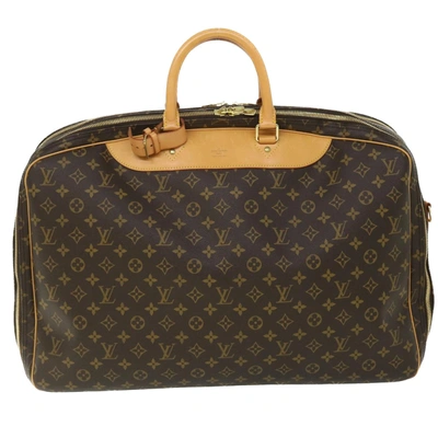 Pre-owned Louis Vuitton Alizé Brown Canvas Travel Bag ()