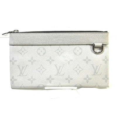 Pre-owned Louis Vuitton Discovery White Canvas Wallet  ()