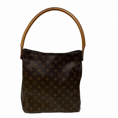 Pre-owned Louis Vuitton Looping Gm Brown Canvas Shoulder Bag ()