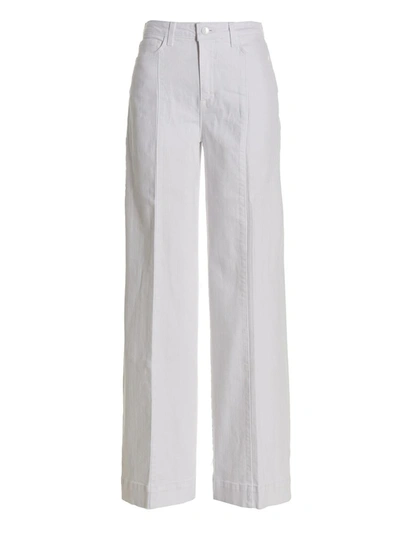 L Agence Sandry Jeans In White