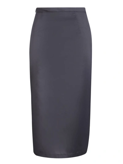 Maison Margiela Sheer A-line Midi Skirt In Black