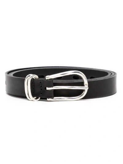 Werkstatt:münchen Werkstatt Munchen Fine Two Loops Belt M6262 In Black