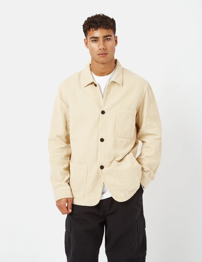 Portuguese Flannel Labura Slim-fit Linen Jacket In Beige