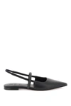 Brunello Cucinelli Slingback Ballet Flats With Precious Strap In Black