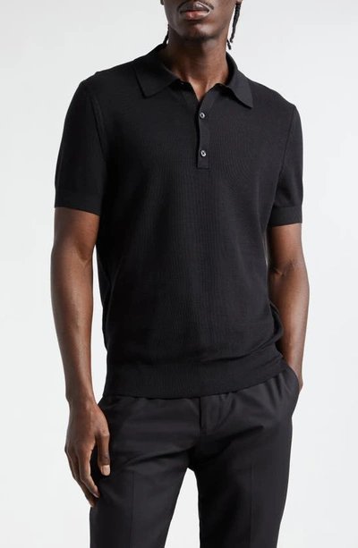 Tom Ford Polo Shirt In Black