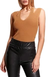AS BY DF POESIA SHOULDER CUTOUT RIB TOP