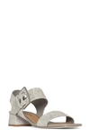 DONALD PLINER SNAKESKIN PRINT SANDAL