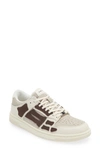Amiri Beige And Brown Leather Low Top Trainers For Men In Brown
