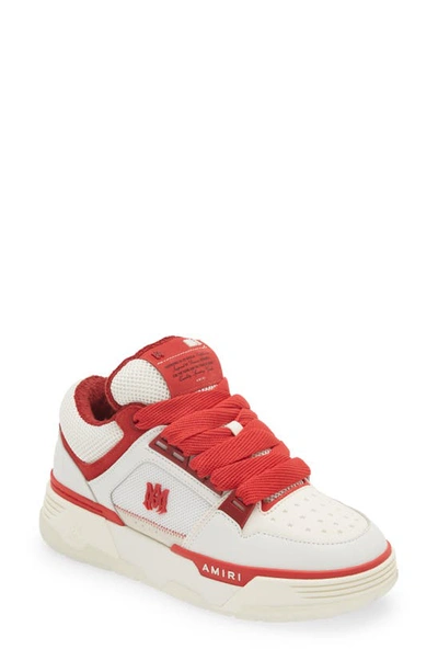 Amiri Ma-1 Trainers In White And Red