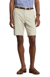 Polo Ralph Lauren Flat Front Stretch Twill Chino Shorts In Classic Stone