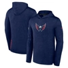 Fanatics Branded  Navy Washington Capitals Authentic Pro Lightweight Pullover Hoodie In Navy