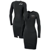 Wear By Erin Andrews Black Vegas Golden Knights Lace-up Dress In Black