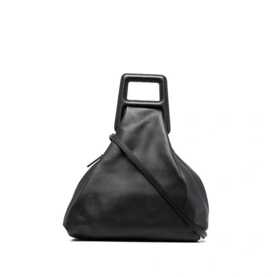 Ambush Women Black Leather Shoulder Bag