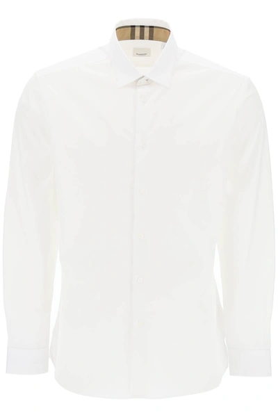 BURBERRY BURBERRY SHERFIELD SHIRT IN STRETCH COTTON MEN