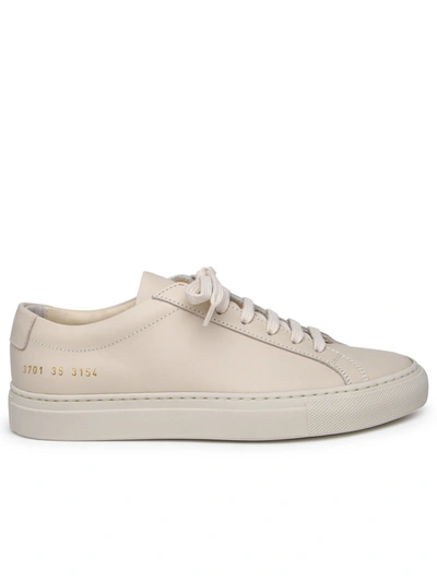 COMMON PROJECTS COMMON PROJECTS ACHILLES IVORY LEATHER SNEAKERS WOMAN