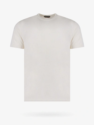 Tom Ford Man T-shirt Man Beige T-shirts In Cream