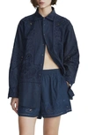 Rag & Bone Vivian Embroidered Button-front Shirt In Salpaisley