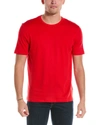 Hugo Boss Relaxed-fit T-shirt In Cotton Jersey With Detailed Collarband In Red