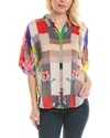 Johnny Was Block Lynn Blouse In Mlt In Multi