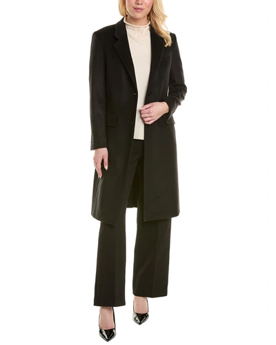 Hugo Boss Catara Wool & Cashmere-blend Coat In Black