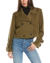 WEWOREWHAT CROPPED TRENCH COAT