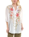 Johnny Was Nalina Oversized Weekend Tunic In White