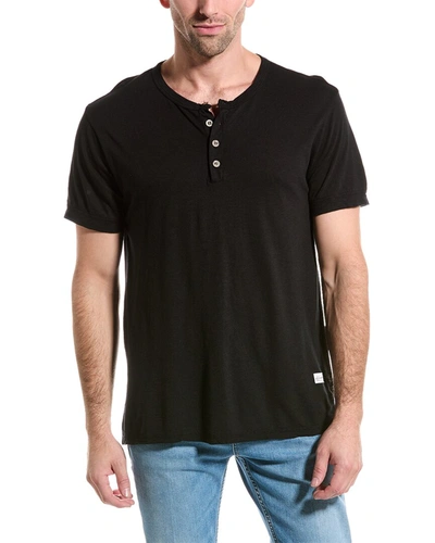 Kinetix Henley T-shirt In Black