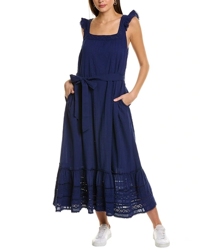 Roller Rabbit Lace Trim Zarela Dress In Blue