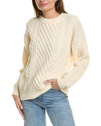 Serenette Cable Sweater In Beige