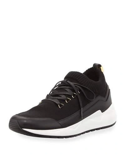 Buscemi Men's Run 1 Wool Trainer Sneakers In Black