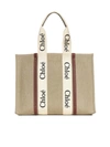 Chloé Structured White Handbag With Bold Branding In White - Brown 1