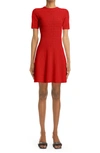 Givenchy 4g Pointelle Mini Dress In Red
