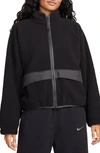 Nike Women's  Sportswear High-pile Fleece Jacket In Black