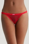 Love Stories Wild Lace Bikini Briefs In Red