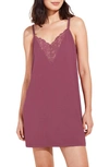 Eberjey Naya Jersey Knit Chemise In Raspberry