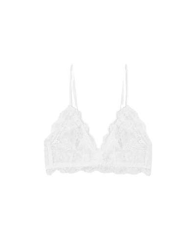 Anine Bing Lace Bra With Trim In White
