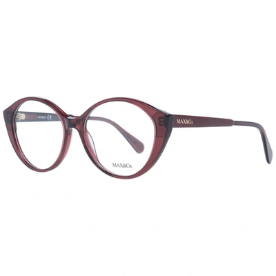 Max & Co Burgundy Women Optical Frames In White