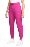 Nike Dri-fit One Joggers In Fireberry/ White