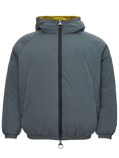 Armani Exchange Double Face Quilted Jacket In Grey