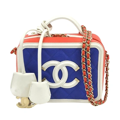 Pre-owned Chanel Vanity Multicolour Leather Shopper Bag ()