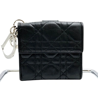 Dior Lady  Black Leather Wallet  ()