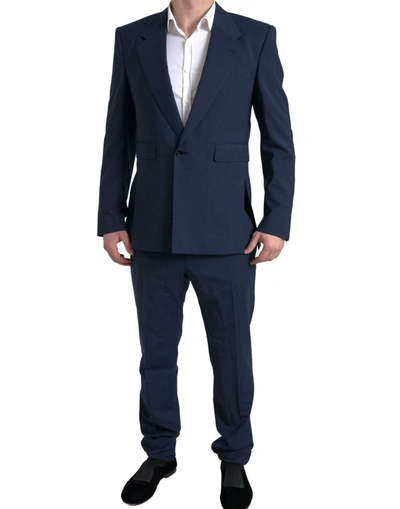 Dolce & Gabbana Elegant Slim Fit Blue Two-piece Men's Suit