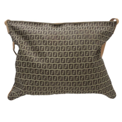 Fendi Brown Canvas Shoulder Bag ()