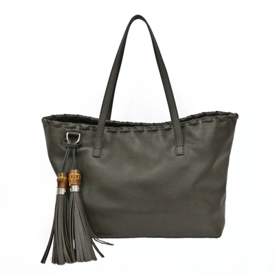 Gucci Bamboo Brown Leather Shoulder Bag ()