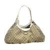 GUCCI GUCCI D-RING BEIGE CANVAS TOTE BAG (PRE-OWNED)
