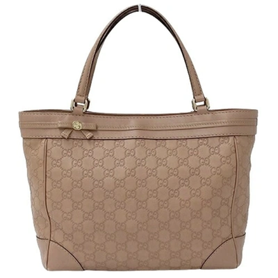 Gucci Ssima Pink Leather Tote Bag ()